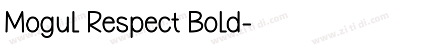 Mogul Respect Bold字体转换